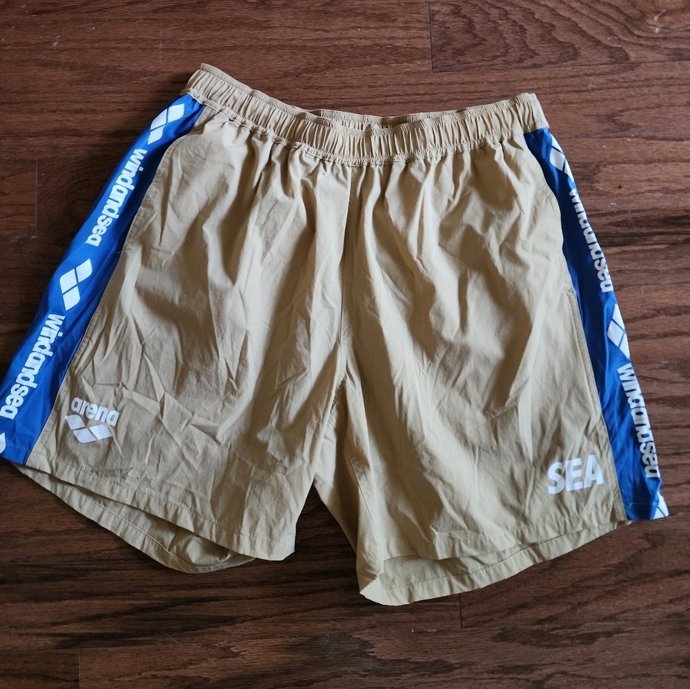 Wind And Sea x Arena Men's Large Beach Pool Large Shorts NWOT